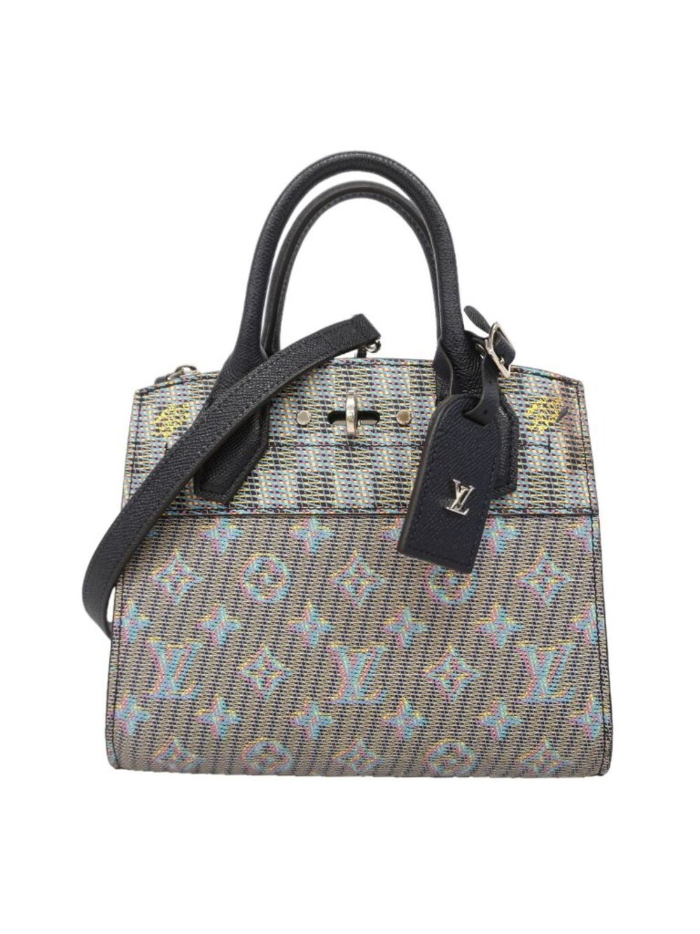 Louis Vuitton Handbag Monogram LV Pop City Steamer Mini Blue 2-Way Bag